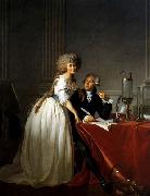 Jacques-Louis  David Portrait of Antoine-Laurent and Marie-Anne Lavoisier Spain oil painting reproduction